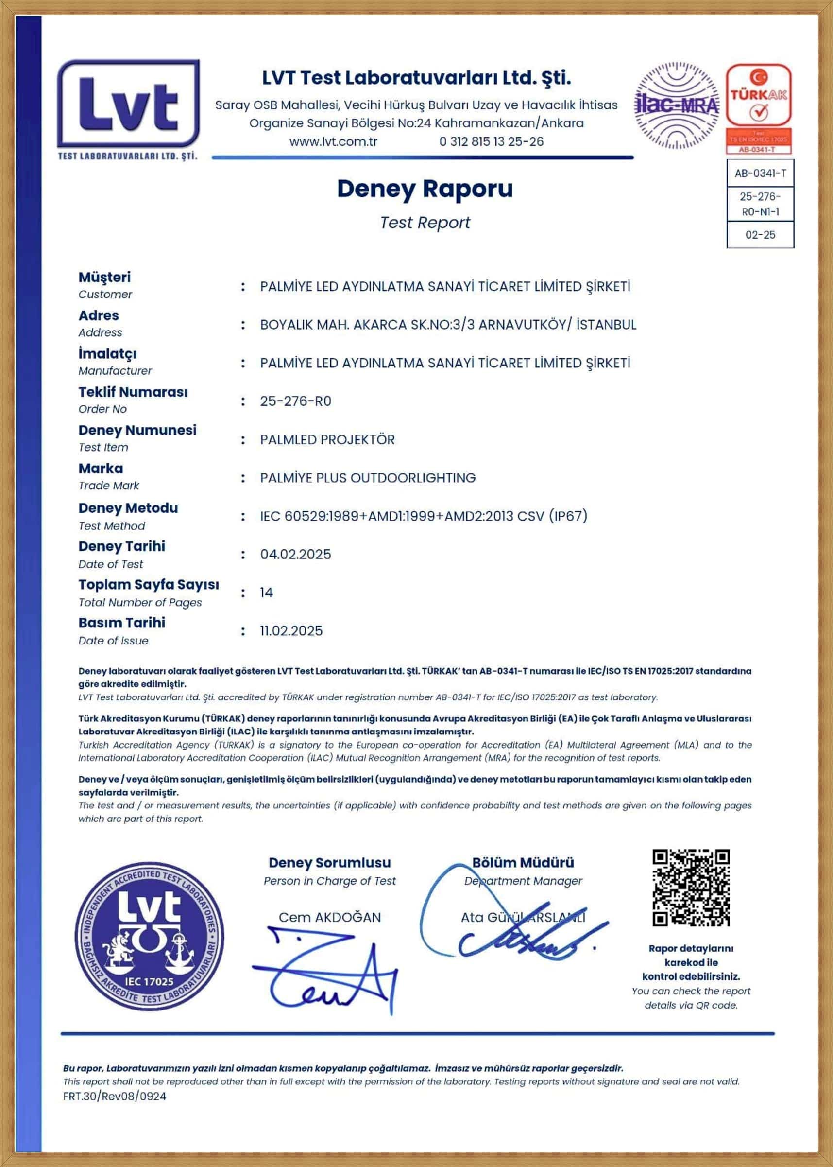 PALMİYE IP67