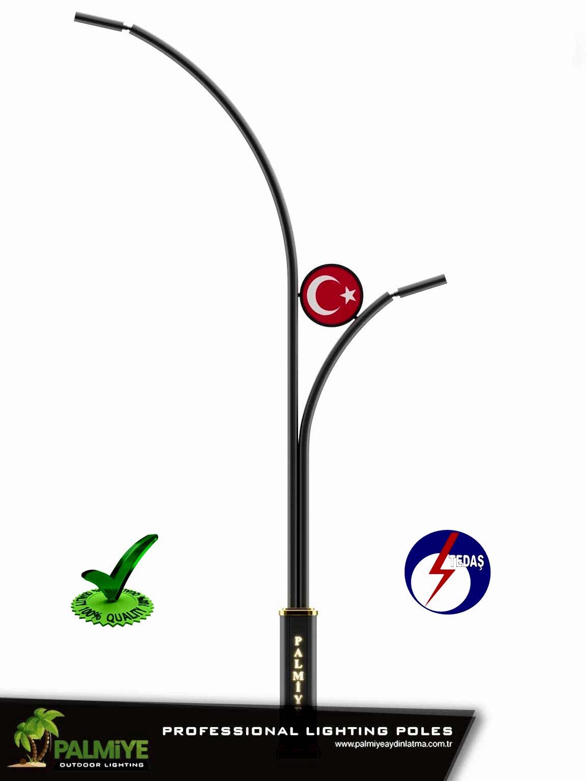 Tedaş onaylı aydınlatma direği darg classic