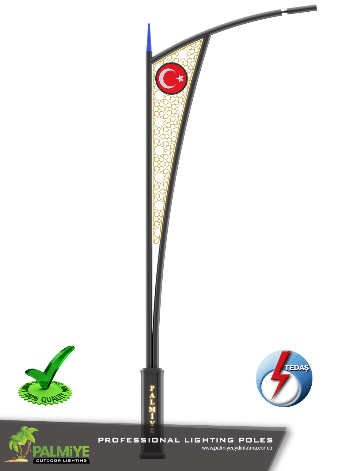 ELİTE – 7 Mt. Tedaş Tip Proje Onaylı Mingəçevirlatma Direği